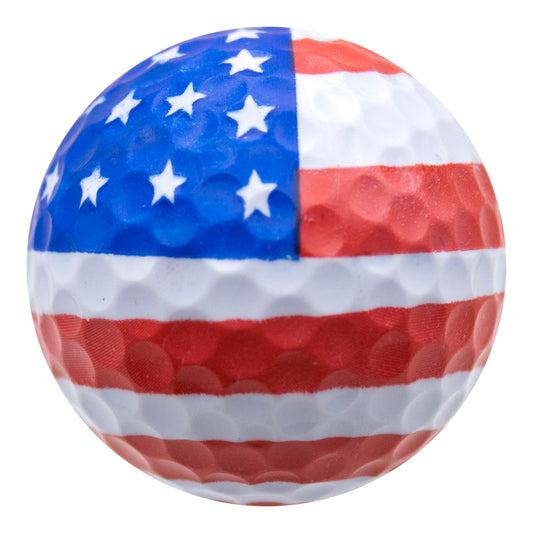 New Novelty Patriotic American Flag Golf Balls