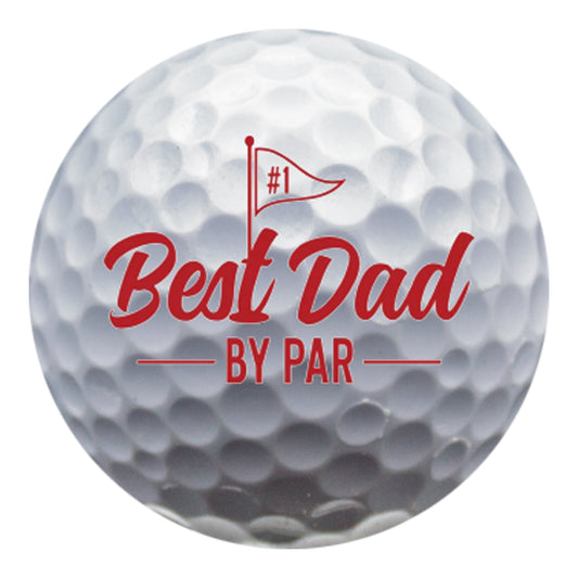 New Novelty Best Dad By Par Flag Golf Balls