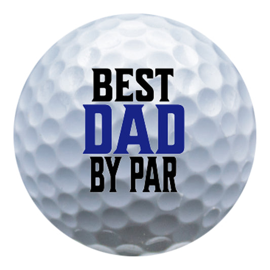 New Novelty Best Dad By Par #2 Golf Balls