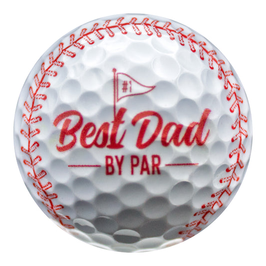 New Novelty Best Dad By Par Flag Baseball Golf Balls
