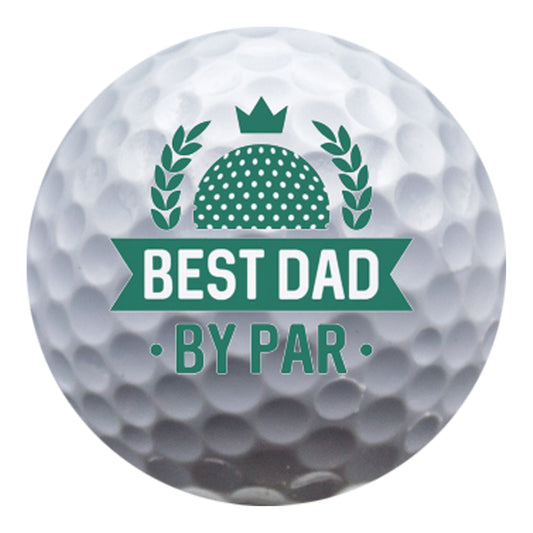 New Novelty Best Dad By Par Banner Golf Balls