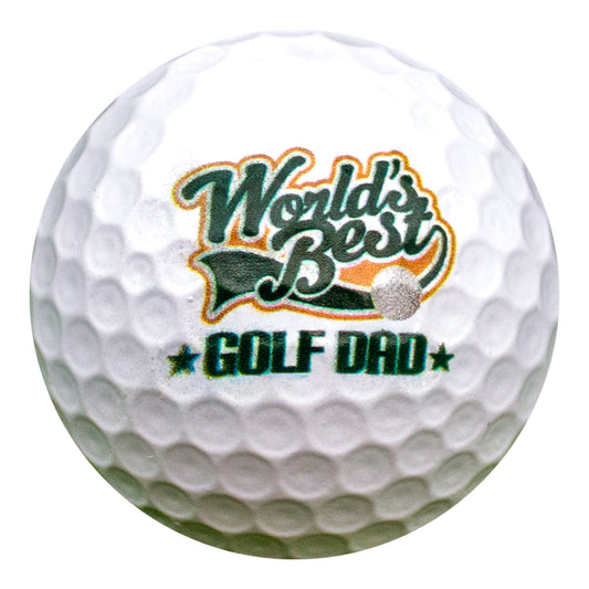 New Novelty World's Best Golf Dad Golf Balls