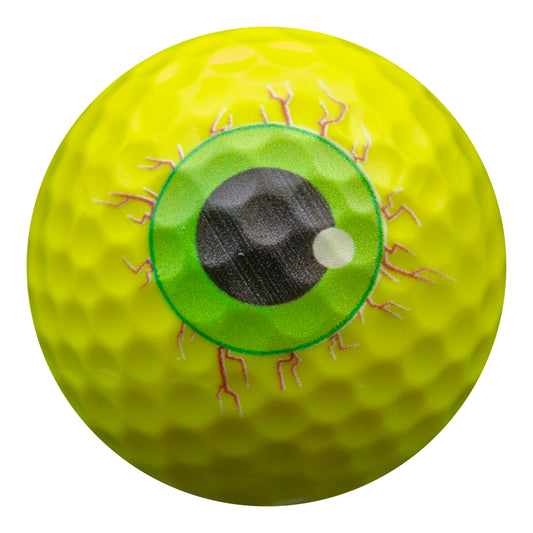 New Novelty Yellow Monster Eyeballs Golf Balls