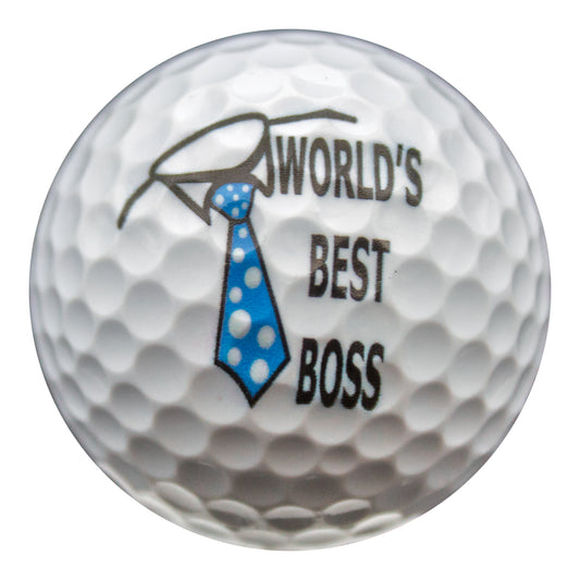 New Novelty World's Best Boss Golf Balls
