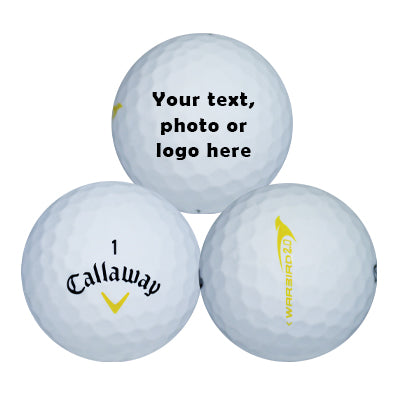 Personalized Callaway Warbird Pristine Golf Balls - 1 Dozen