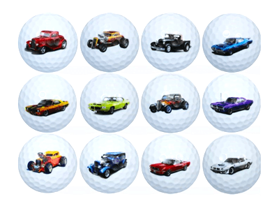 New Novelty Hot Rod Golf Balls