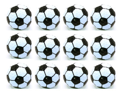 New Novelty White Soccer Ball Golf Balls