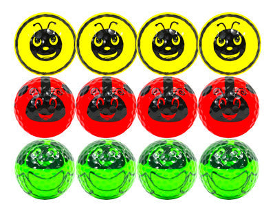 New Novelty Bumble Bee, Turtle and Lady Bug Golf Balls